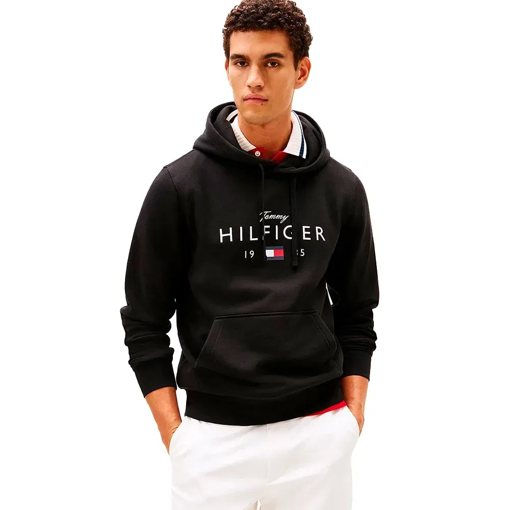 Мужской худи с принтом Logo Graphic Tommy hilfiger, Black