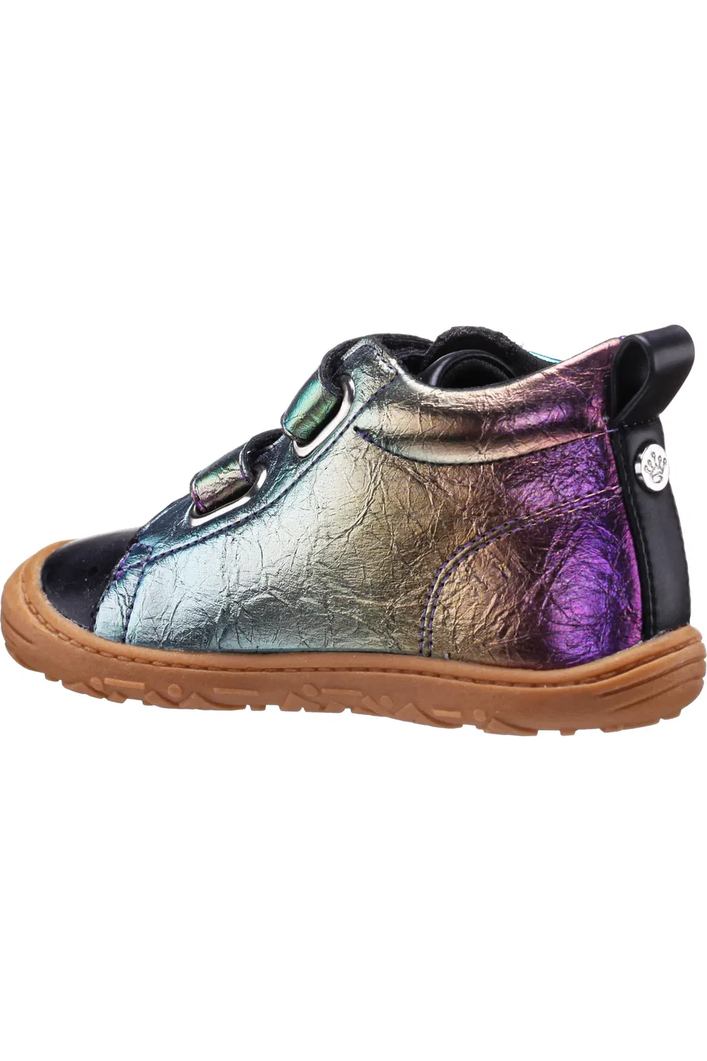 Детские кроссовки высокие с блестками Glitter High Top Nina, Multi Crinkle Metallic — фото 2