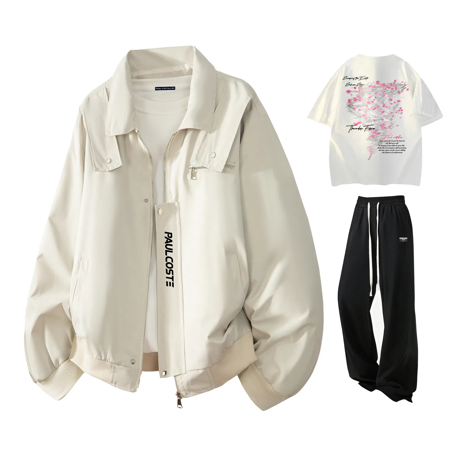 Детский спортивный комплект из футера с принтом Casual Sportswear Paul Costelloe