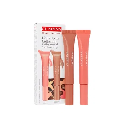 Набор блесков для губ Lip Perfector Duo 05 Candy Simmer And 06 Rosewood Simmer Clarins, Цвет Candy Simmer И Rosewood Simmer