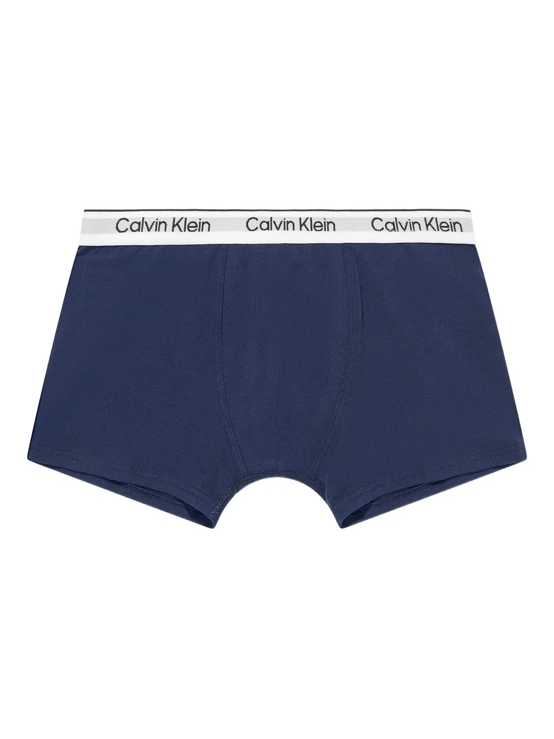 Комплект из трех трусов с логотипом Calvin Klein Kids, синий — фото 4