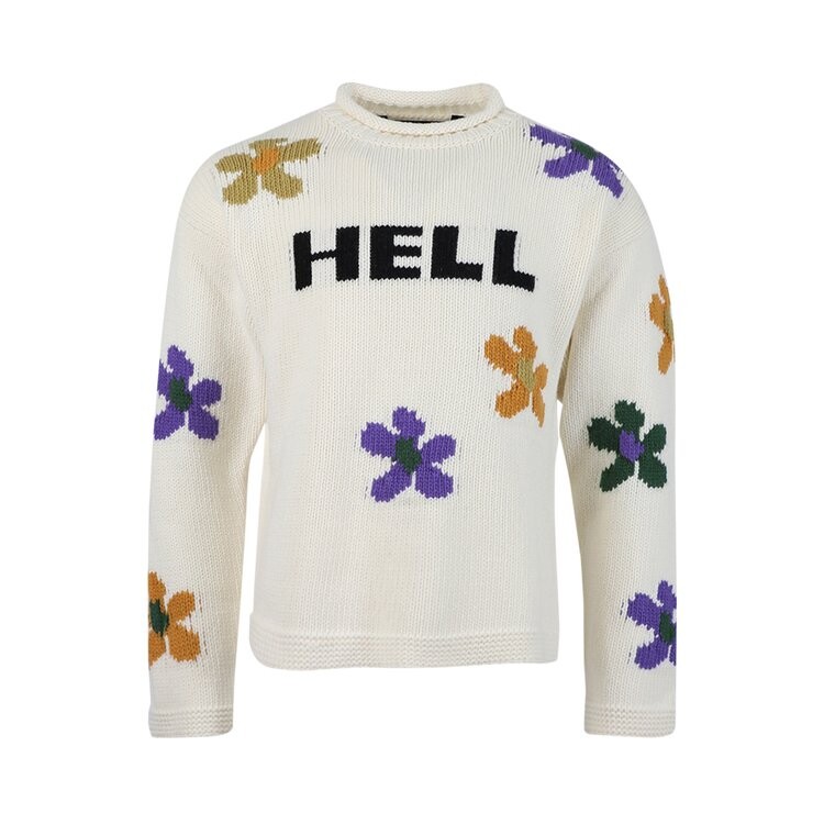 

Свитер Palm Angels Hell's Flowers Sweater 'Off White', белый
