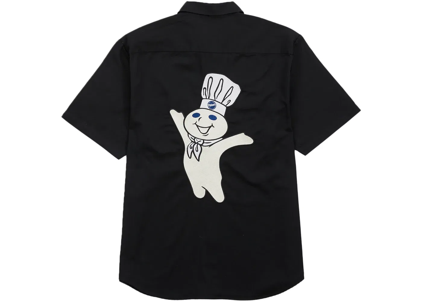 Мужская рубашка с коротким рукавом Supreme Doughboy S/S Work Shirt, Black — фото 2