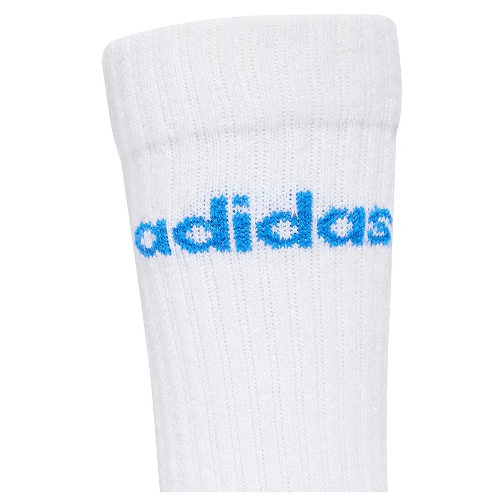Носки Adidas Linear crew 3 штуки, белый — фото 4