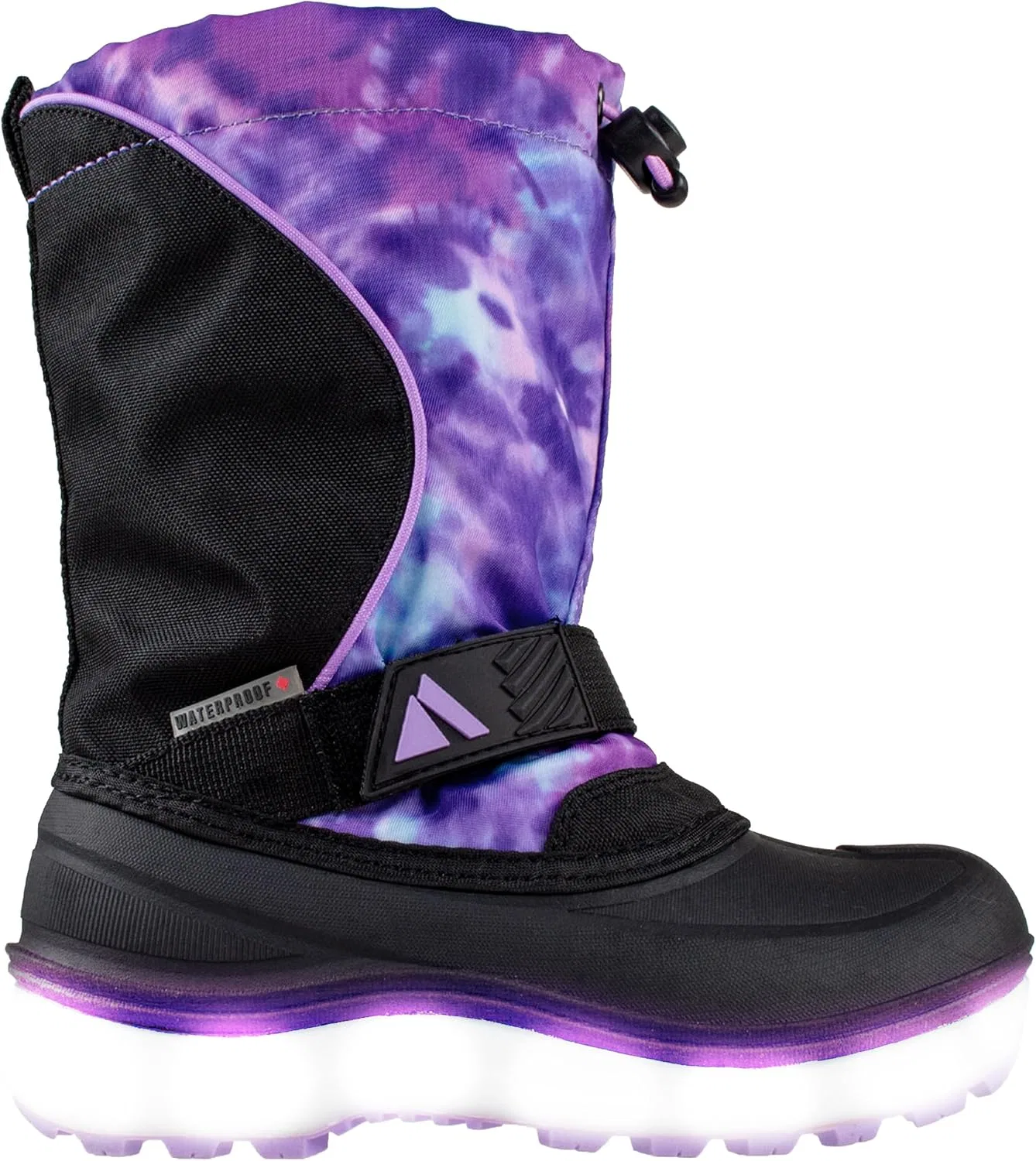 Детские зимние сапоги для девочек с подсветкой Absolute Nebula 4 Absolute Canada, Purple