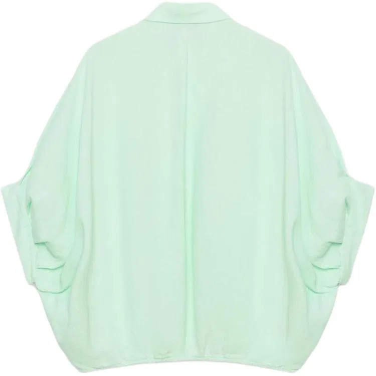 Женская рубашка с отложным воротником Light Mint ZARA, Light Mint — фото 3