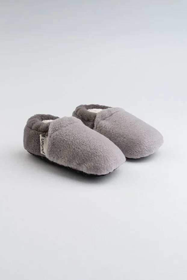 Детские пинетки без швов с подкладкой Pufien, Anthracite-Grey