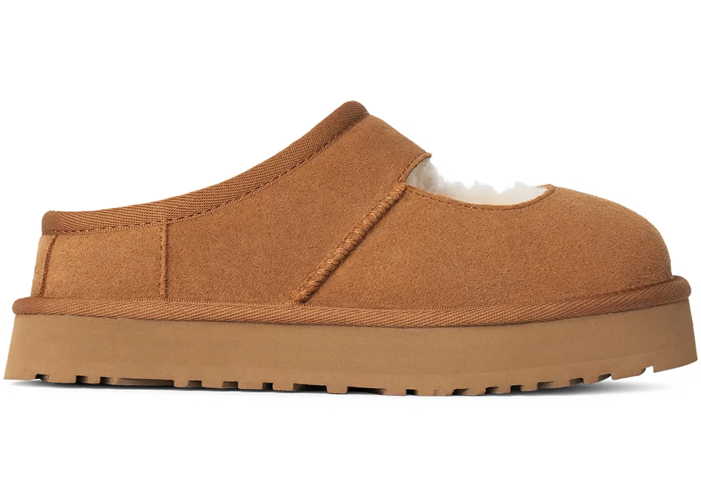 Детские тапочки с ремешком UGG Bea Mary Jane, Chestnut