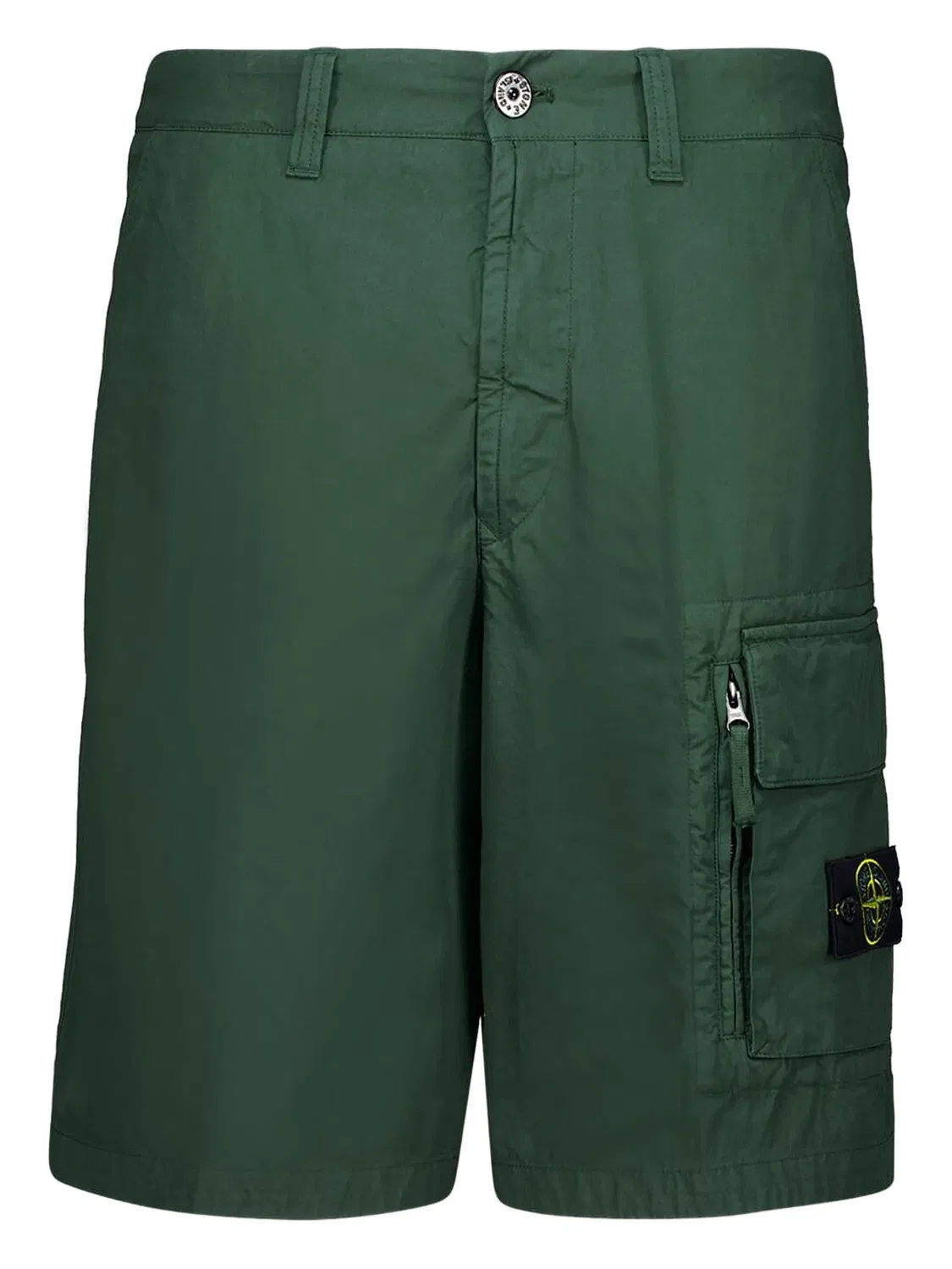 Карго шорты бе́рмуды Stone Island, зеленый