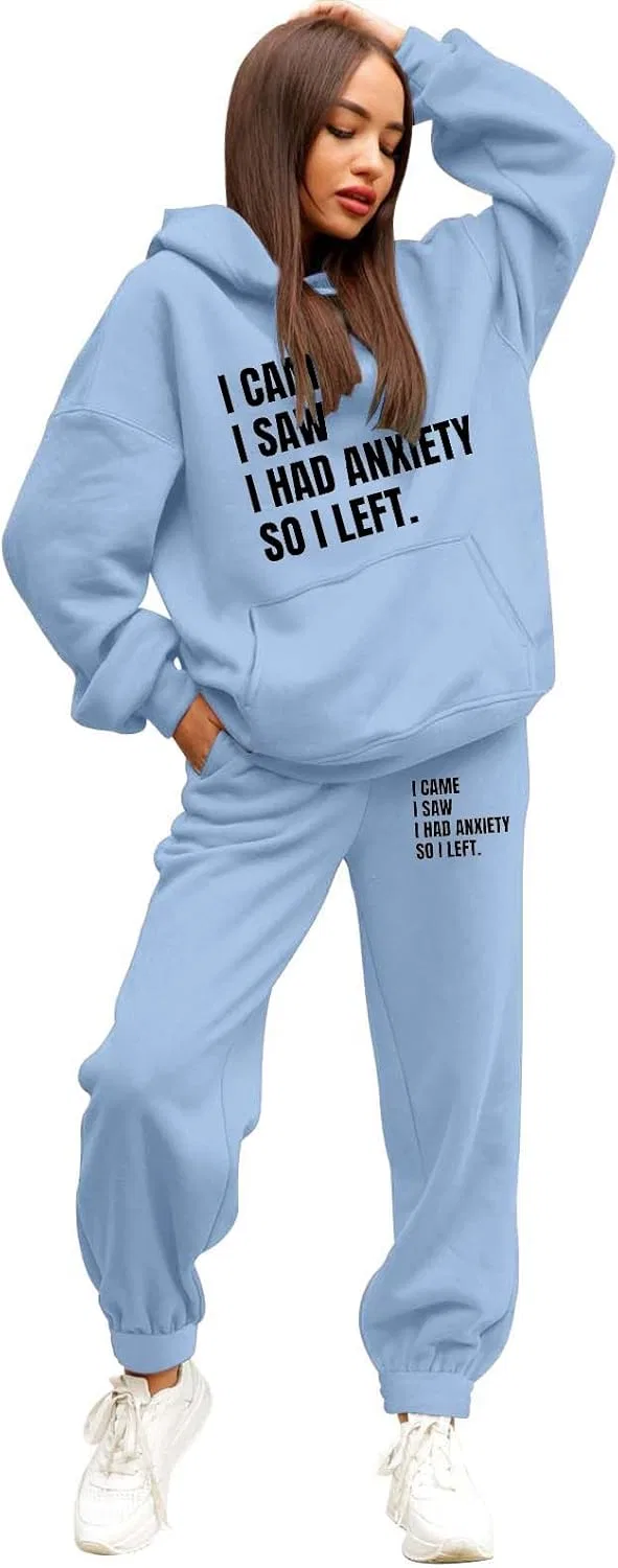 Спортивный костюм с капюшоном, Generic, Light Blue