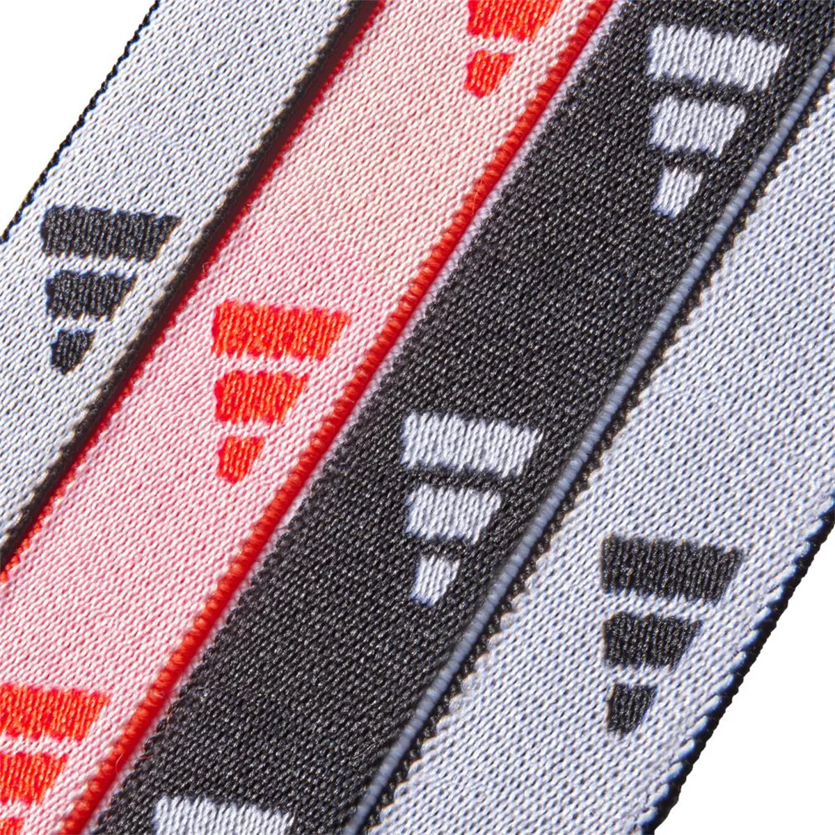 Резинка для волос Polyester Adidas, черный белый оранжевый[4 pack] — фото 4
