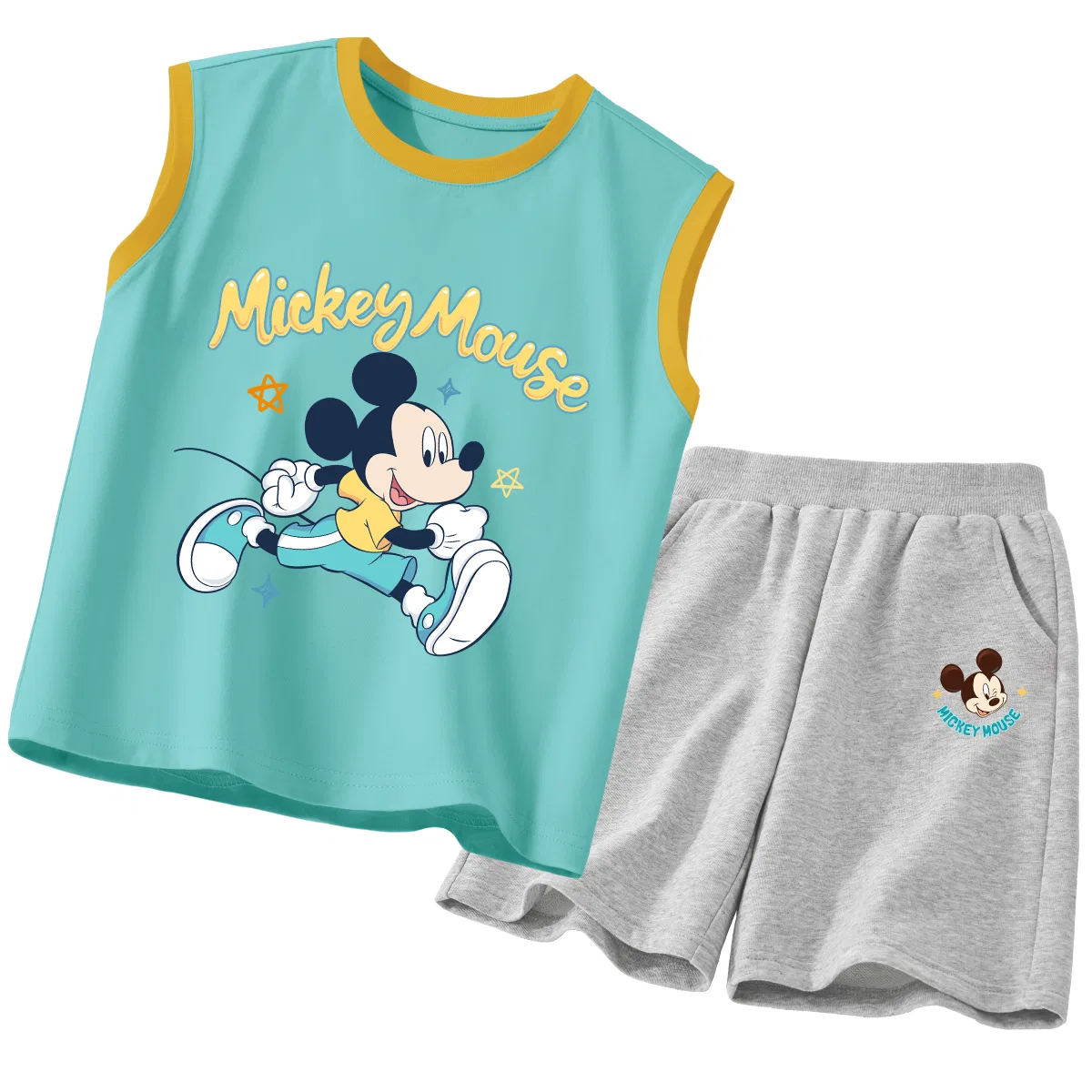 Костюм спортивный, хлопковый, Disney, Basketball Shoes Orange Blue+Di Qiao Star K Grey