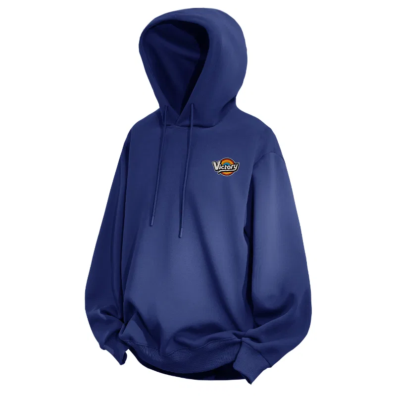 Детский худи с капюшоном свободного кроя Fiery Honor Chest Logo MINISO, Blue