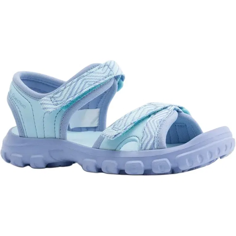 Детские сандалии с закрытым носком нескользящие износостойкие DECATHLON, Light Lavender/Ice Blue — фото 4