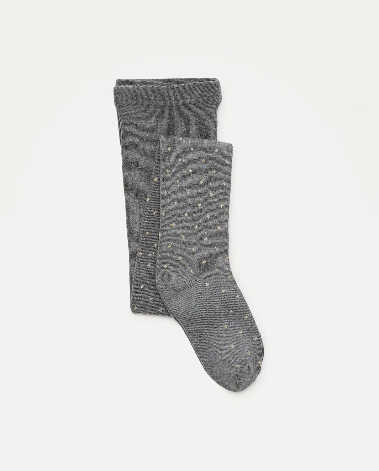 Детские колготки однотонный, Lurex, Cotton Juice, светло-серый
