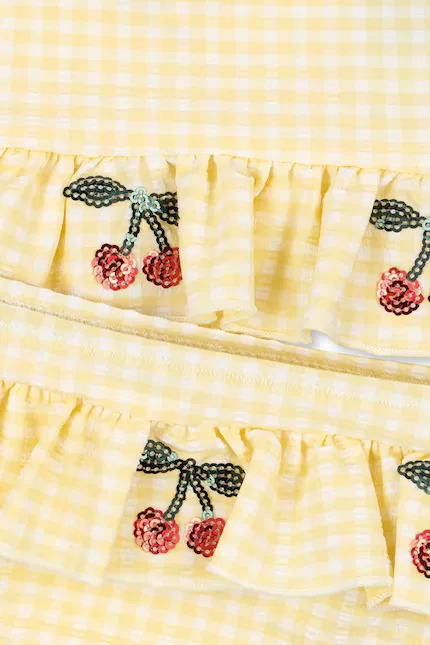 Купальник двучастный Etta Bikini Konges Sløjd, желтый — фото 2