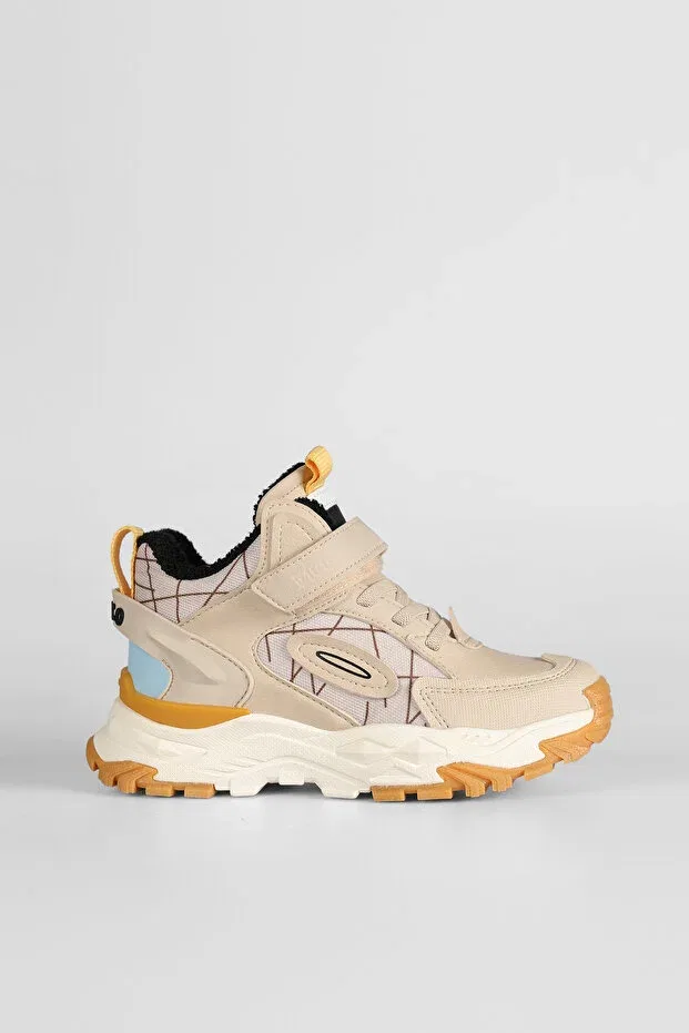 Детские ботинки для девочек на плоском ходу Vicco, Beige — фото 2