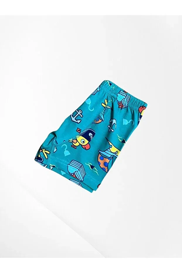 Детский комплект боксеров для мальчиков с принтом Parrot Ship Elmas Kids, Green — фото 4