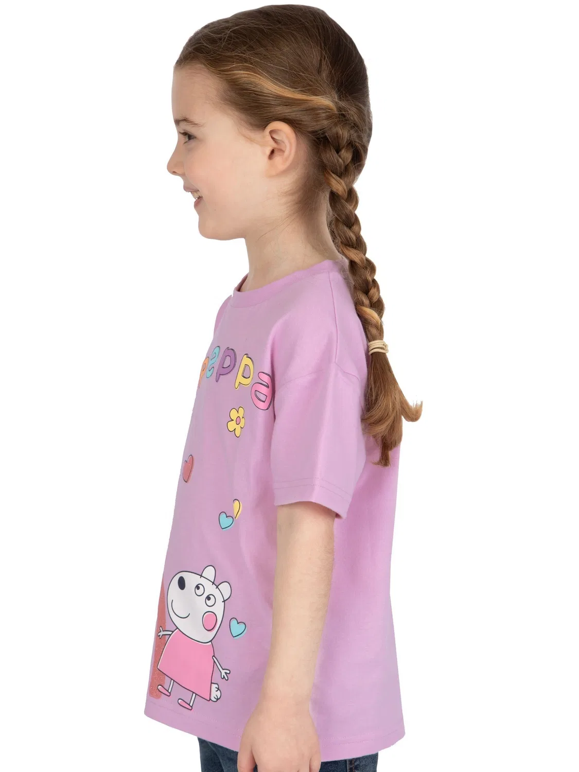 Футболка с персонажем Peppa Pig, хлопок Character, фиолетовый — фото 3