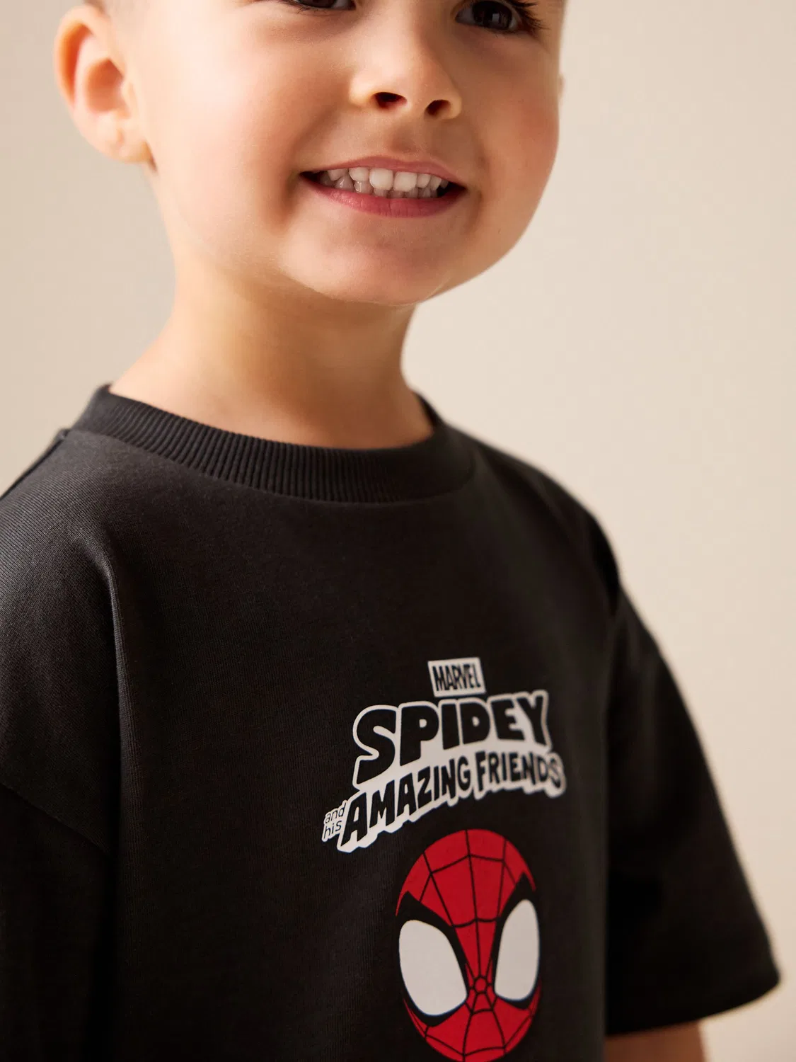 Футболка с принтом Spidey, Marvel Next, угольно-серый — фото 3