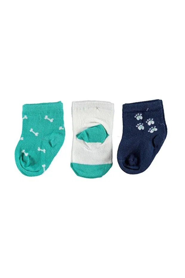 Детские носки с принтом Baby Triple Dino Paw Socket Step, Colored — фото 2