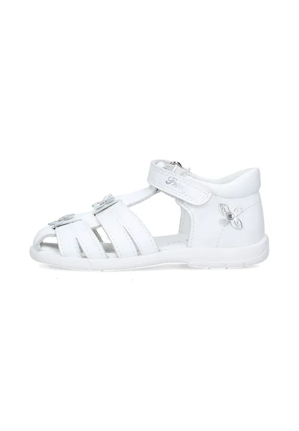 Сандалии с цветочной аппликацией walking sandals Primigi, white, белый