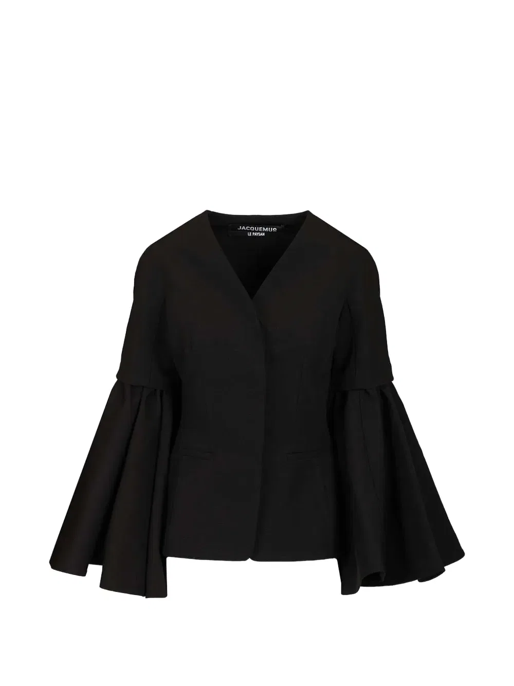 Жакет с рукавами-колоколами в стиле пайсан Jacquemus, черный
