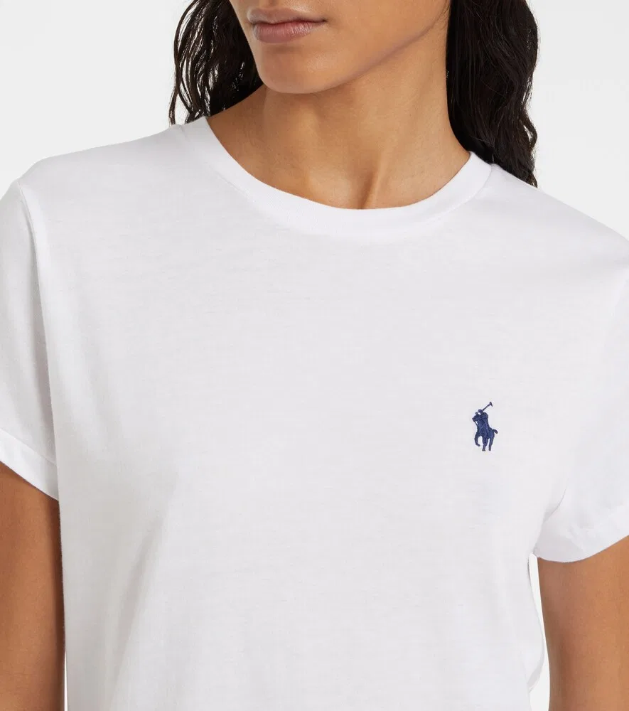 Футболка из хлопкового трикотажа Polo Ralph Lauren, белый — фото 4