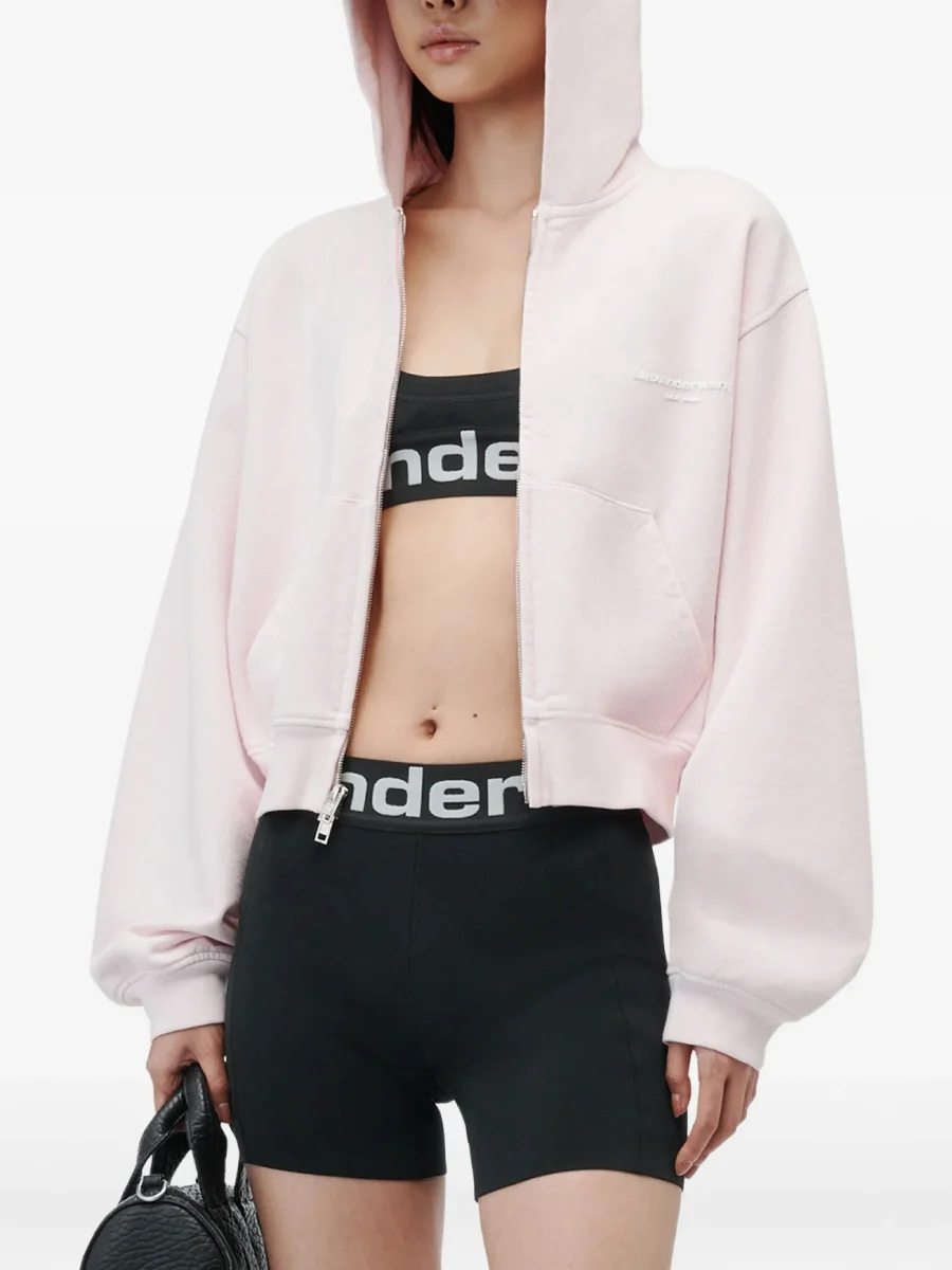 Худи Alexander Wang с логотипом, светло-розовый — фото 4