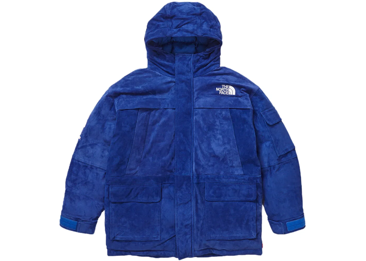 Мужская куртка-парка с утеплителем из пуха Supreme The North Face Suede 600-Fill Down Parka, Blue — фото 2