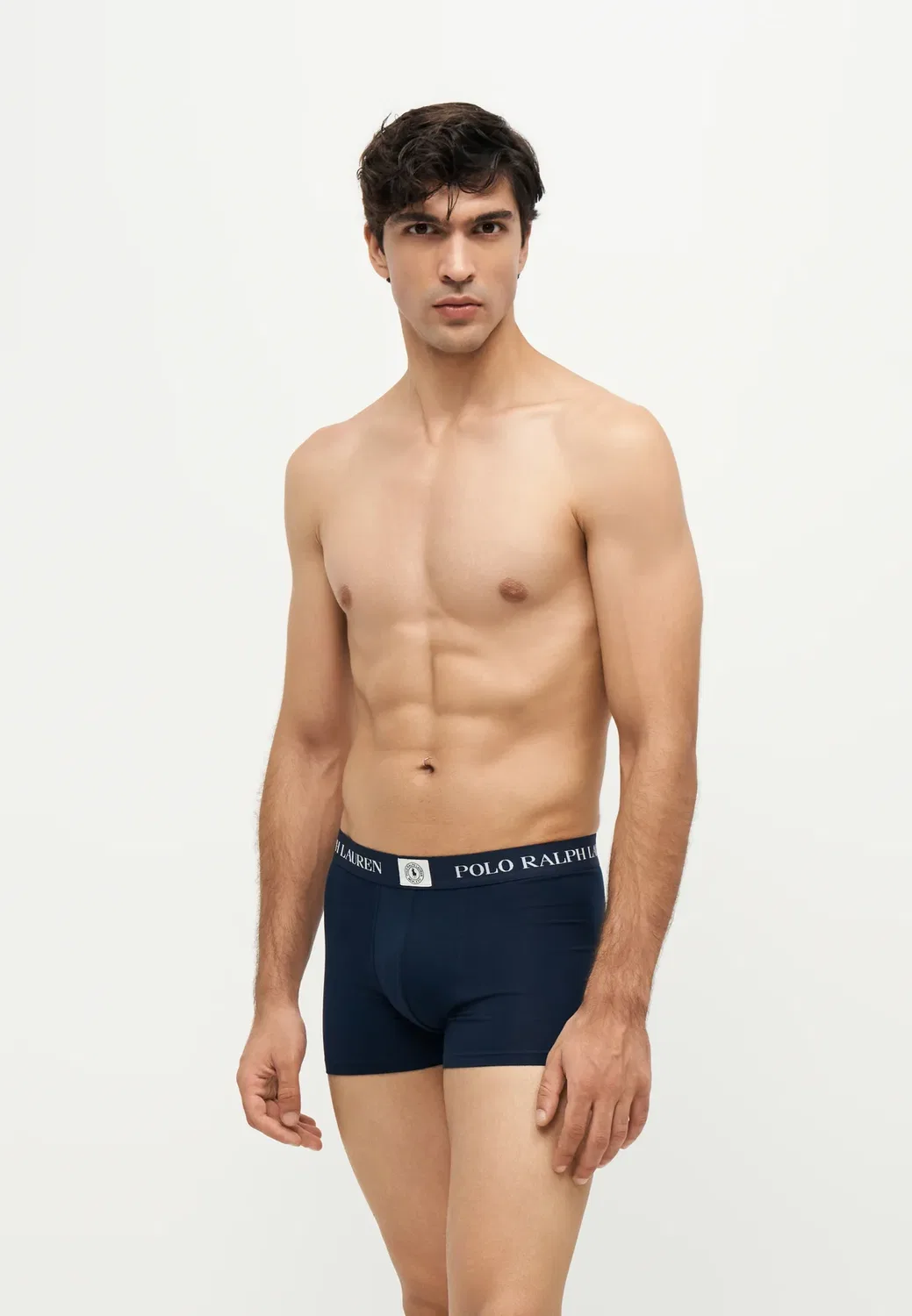 3 шт. - трусы Polo Ralph Lauren, Dark Blue/Pink/Mottled Grey — фото 2