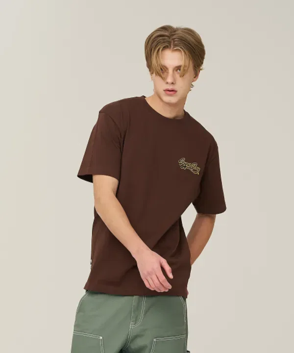 Футболка с принтом Old Car, Superdry, коричневый