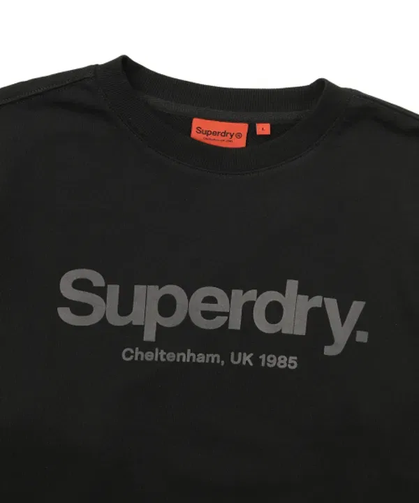 Свитшот с большим логотипом Superdry, черный — фото 3