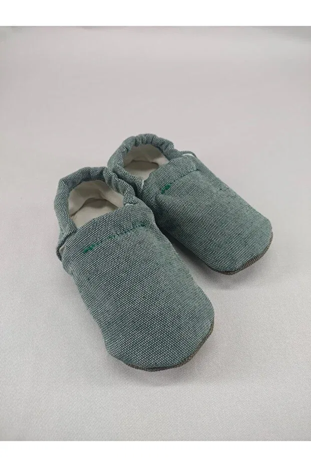 Детские пинетки для новорожденных вязаные Loove Bebe, Green — фото 2
