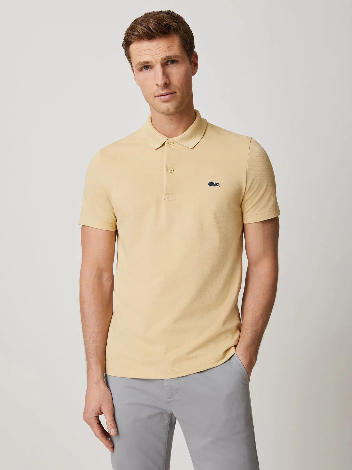 Рубашка поло с короткими рукавами Lacoste Natural Regular Fit