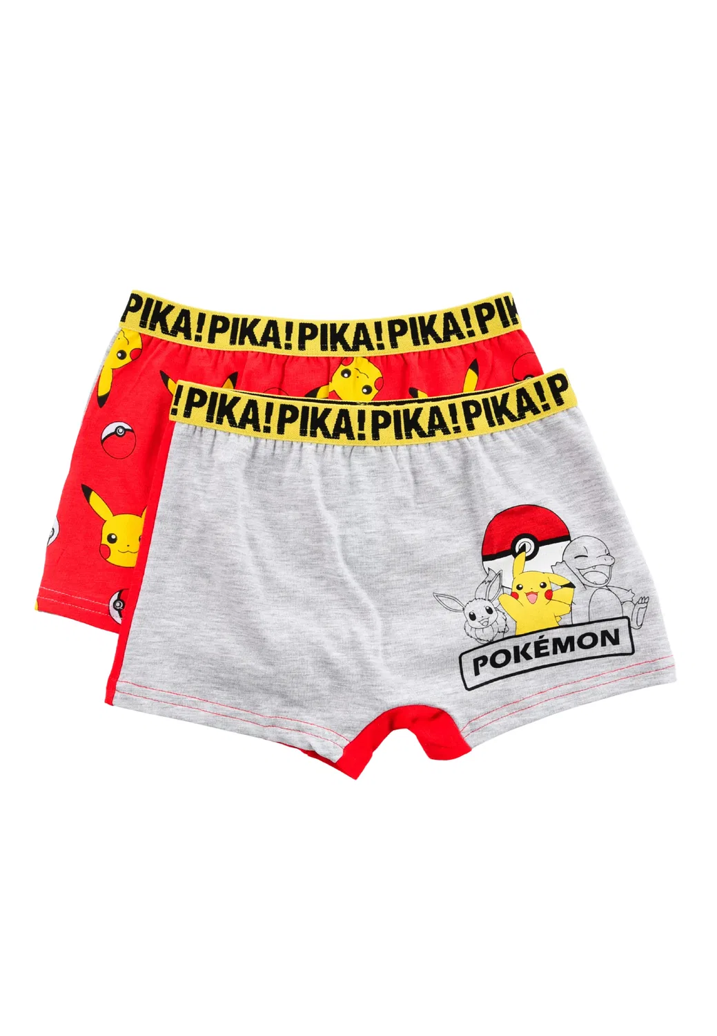 Трусы-боксеры с принтом комплект из 2 штук Pikachu Pokémon, красный