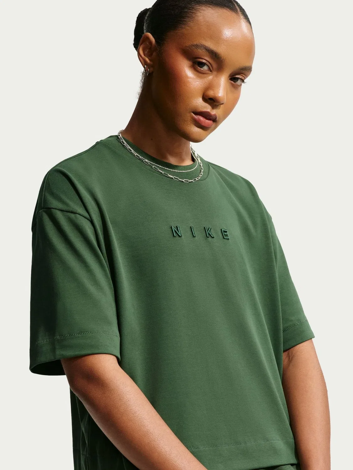 Футболка свободного кроя Nike, зеленый
