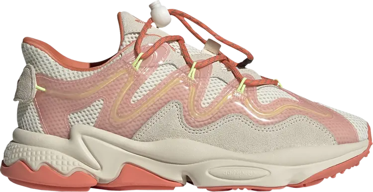 

Кроссовки Adidas Wmns Ozweego Plus 'Cream Semi Coral', кремовый, Бежевый, Кроссовки Adidas Wmns Ozweego Plus 'Cream Semi Coral', кремовый