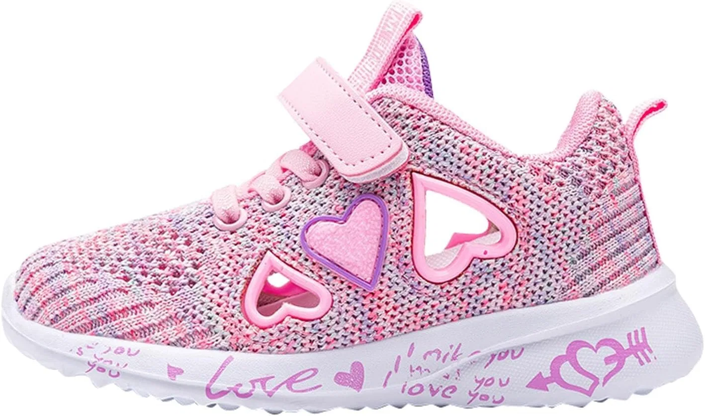 Детские кроссовки с сеткой на шнуровке для мальчиков и девочек, Pink