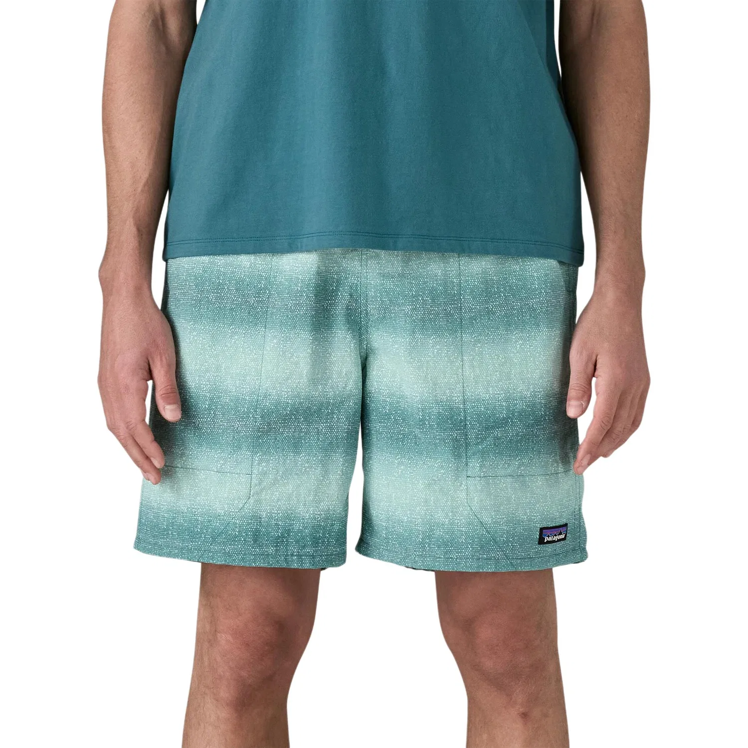 Мужские технические шорты для плавания с длиной до колена Patagonia Baggies Longs, Salt Wash Wetland Blue