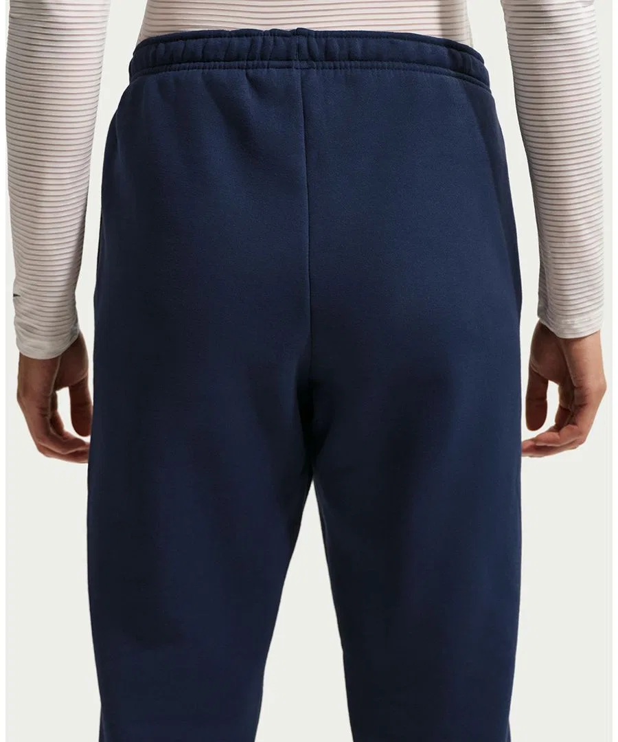 Джоггеры женские из флиса средней плотности с завышенной талией Studio Fleece Nike, Midnight Navy Sail — фото 4
