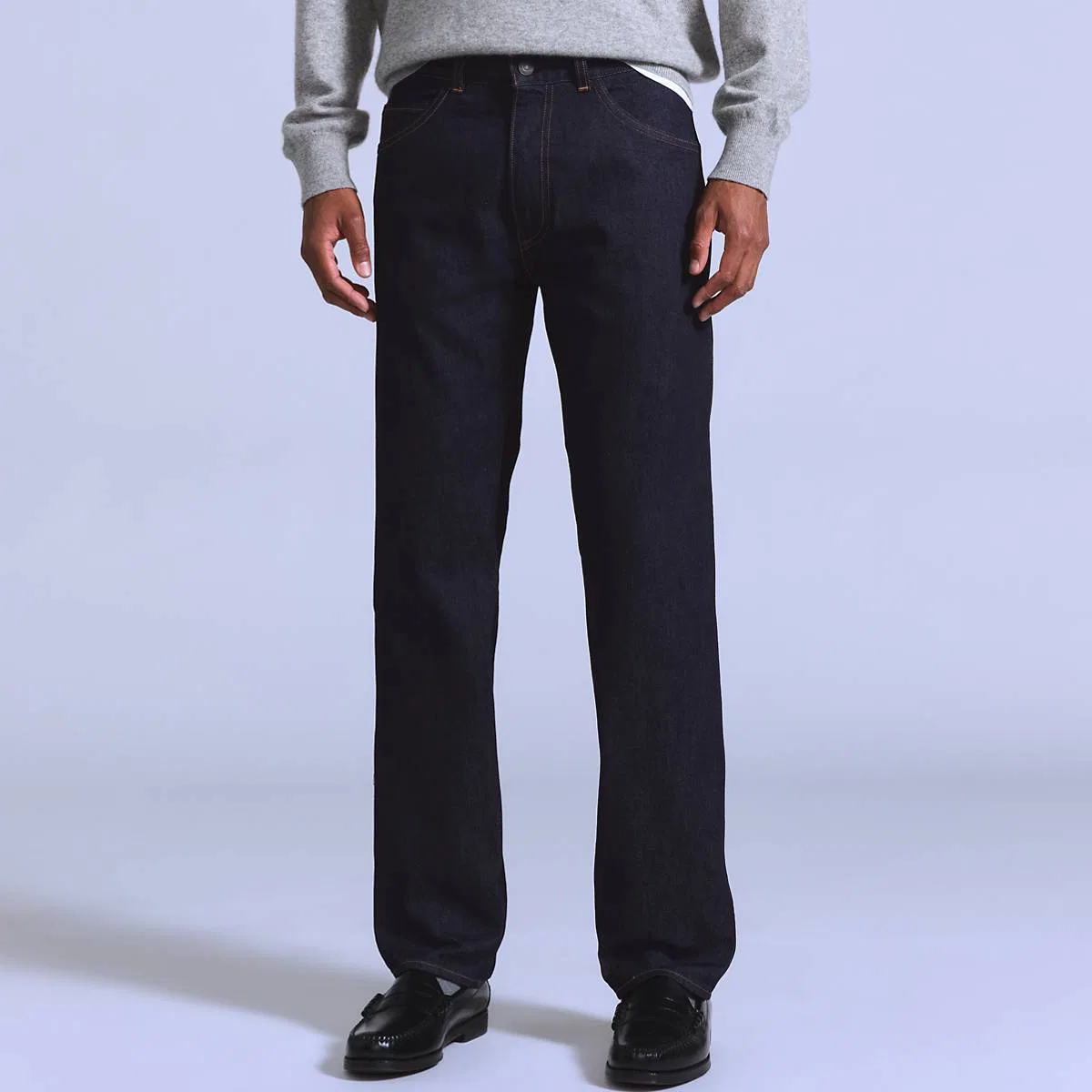 Узкие мужские джинсы-карандаш Levi's, Pencil Slim Rinse - Dark Wash — фото 2