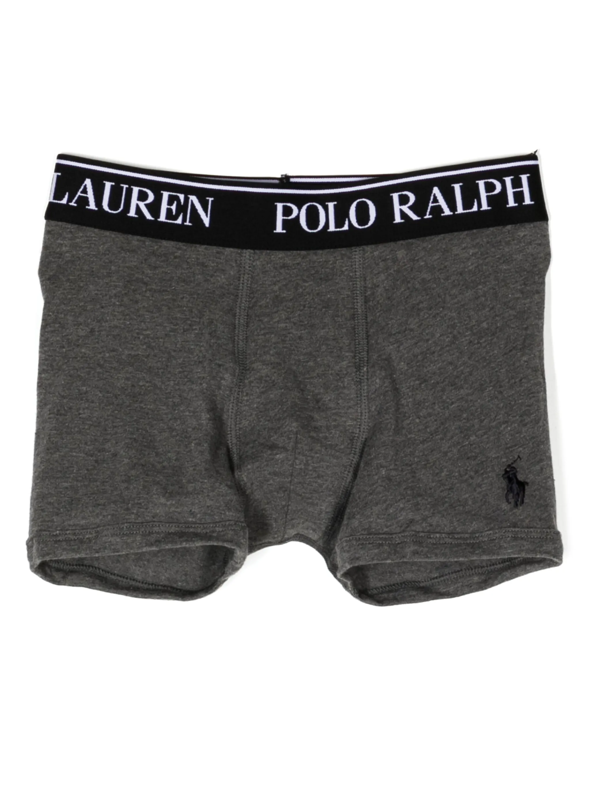 Комплект из пяти боксеров с логотипом Polo Ralph Lauren Kids, черный — фото 2