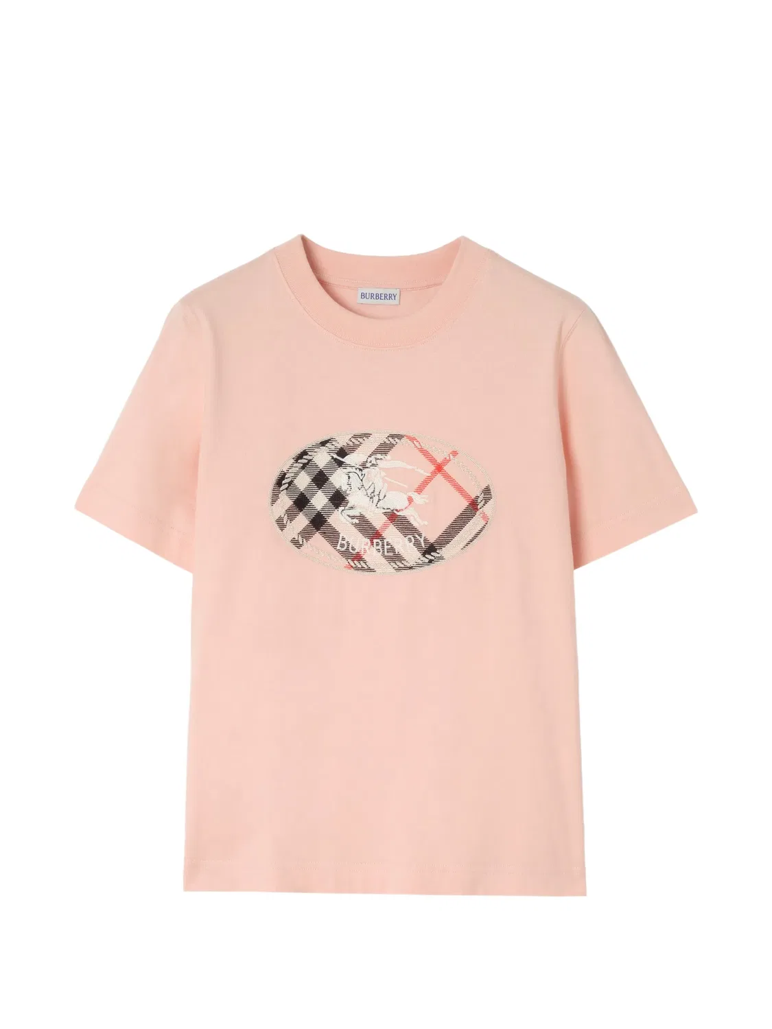 Футболка Knight-stamp розовая Burberry, розовый