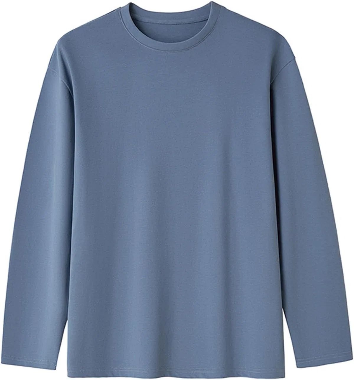 Мужская свободная футболка с длинным рукавом, Blue
