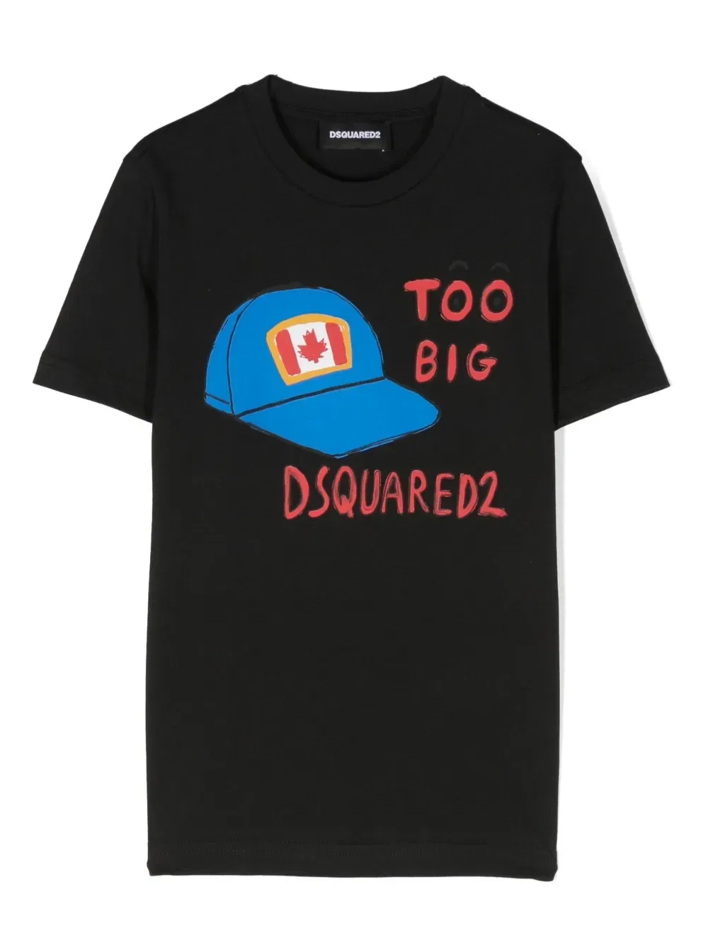 Футболка Too Big с логотипом Dsquared2 Kids, черный