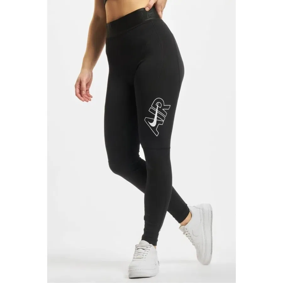 Спортивные леггинсы с высокой посадкой Nike Air, XS, Черный
