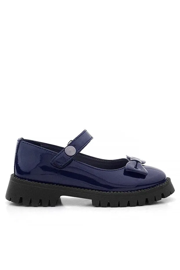 Детские туфли для девочек с ортопедической подошвой Rakerplus, Navy Blue — фото 3