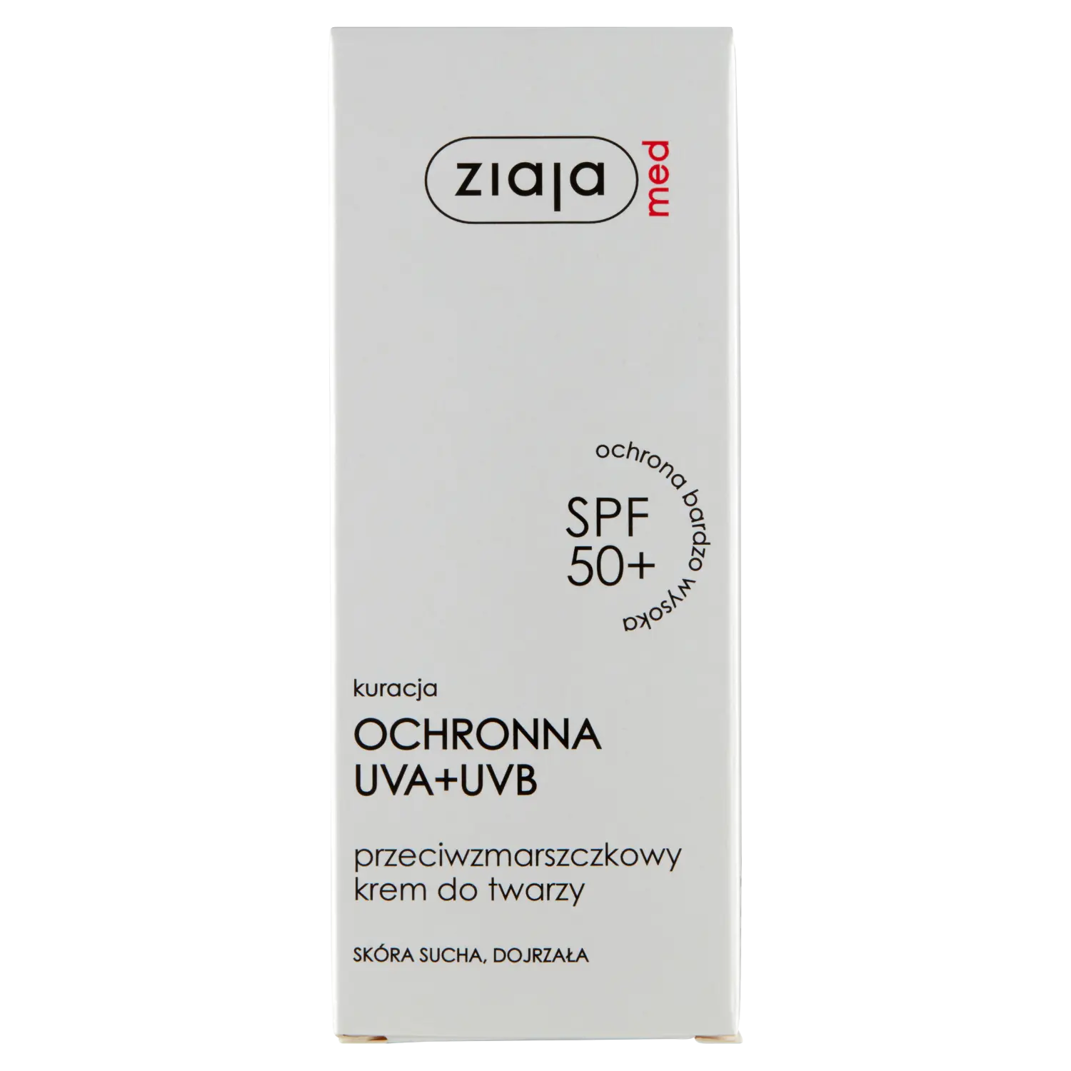 

Ziaja med Med. крем для лица против морщин SPF50+, 50 мл