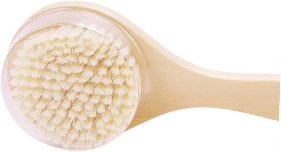 Щетка для тела с длинной ручкой, WRITWAA, 1 шт., 24.8x7.8 см, Beige — фото 4